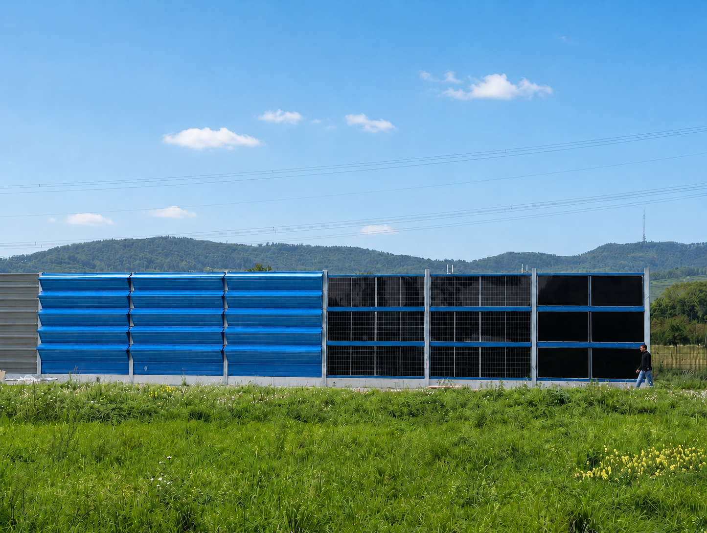 Demostrador SPHINX con SSP Evolution y barreras fotovoltaicas verticales en Merdingen, Alemania